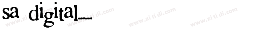 sa digital字体转换